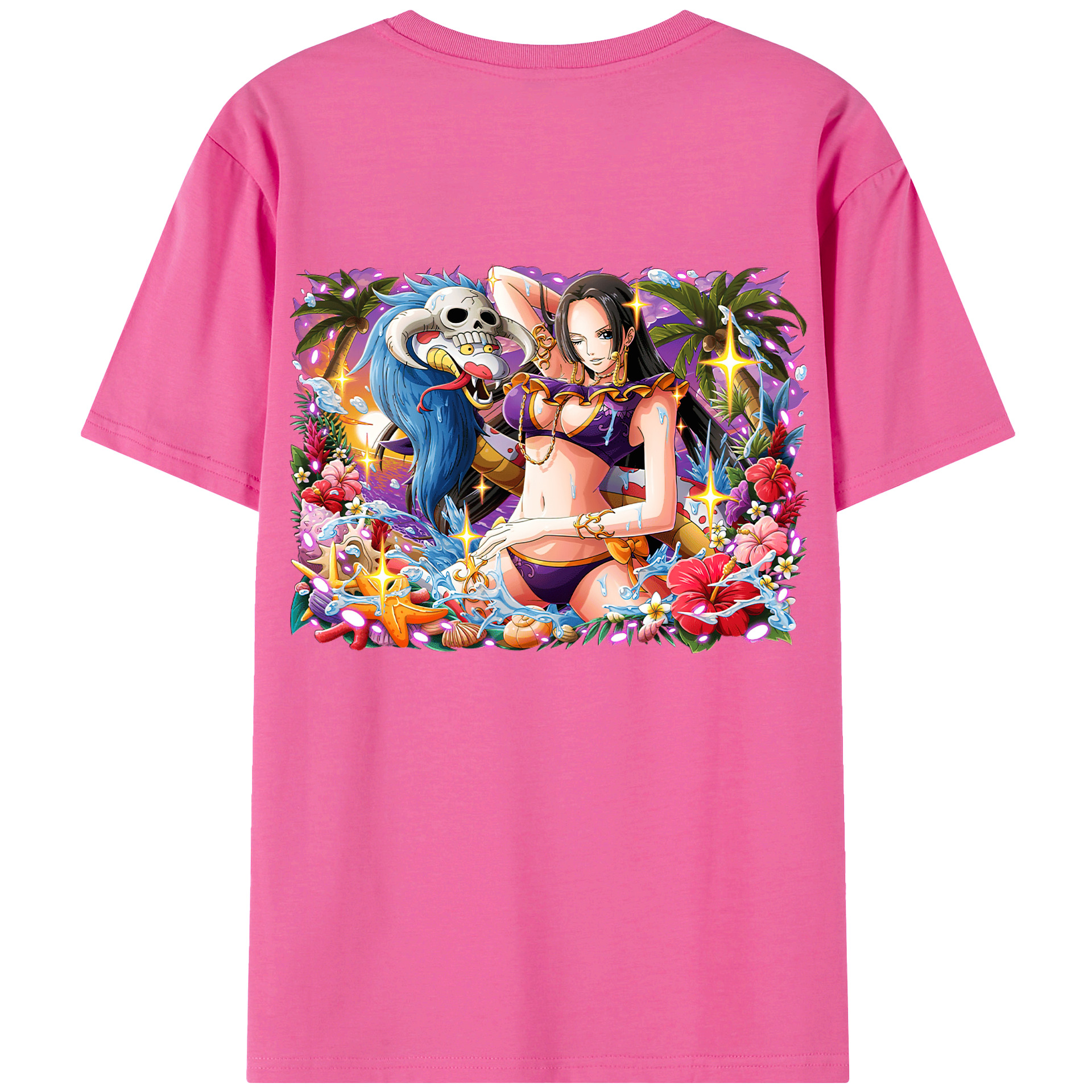 ワンピース ボア・ハンコック ONE PIECE Boa·Hancock レディース半袖Tシャツ(バックプリント)